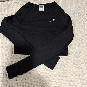 Gymshark Black Long Sleeve Athletic Top